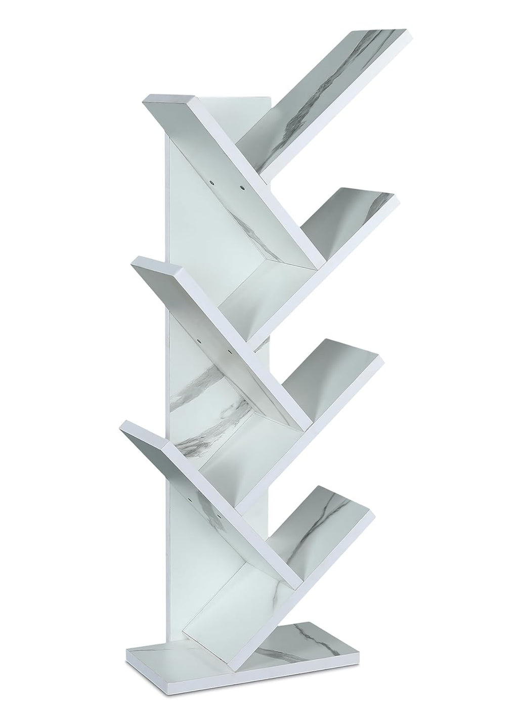 🔥TreeShelf 7™ – Wooden V-Shaped Book Rack