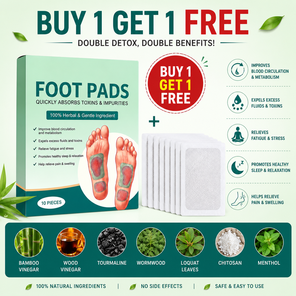 Overnight Herbal Foot Pads | Buy 1 Get 1 Free