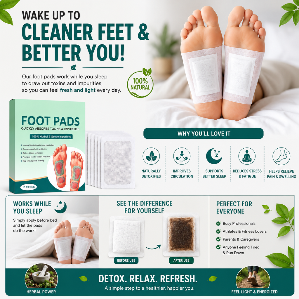 Overnight Herbal Foot Pads | Buy 1 Get 1 Free