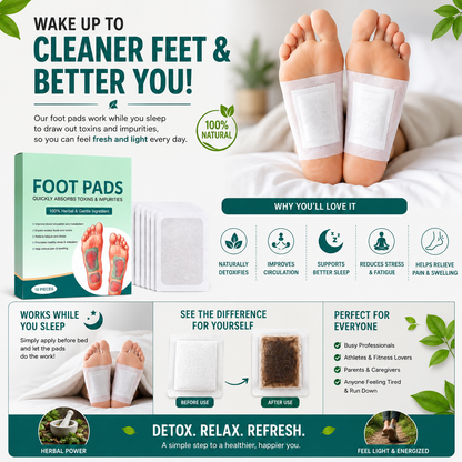 Overnight Herbal Foot Pads | Buy 1 Get 1 Free