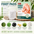 ToxiClean™ Overnight Foot Patches | Herbal Wellness Pads