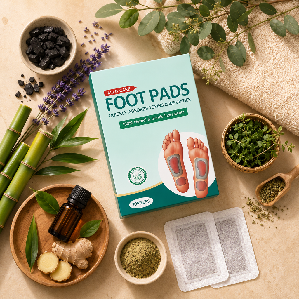 ToxiClean™ Overnight Foot Patches | Herbal Wellness Pads