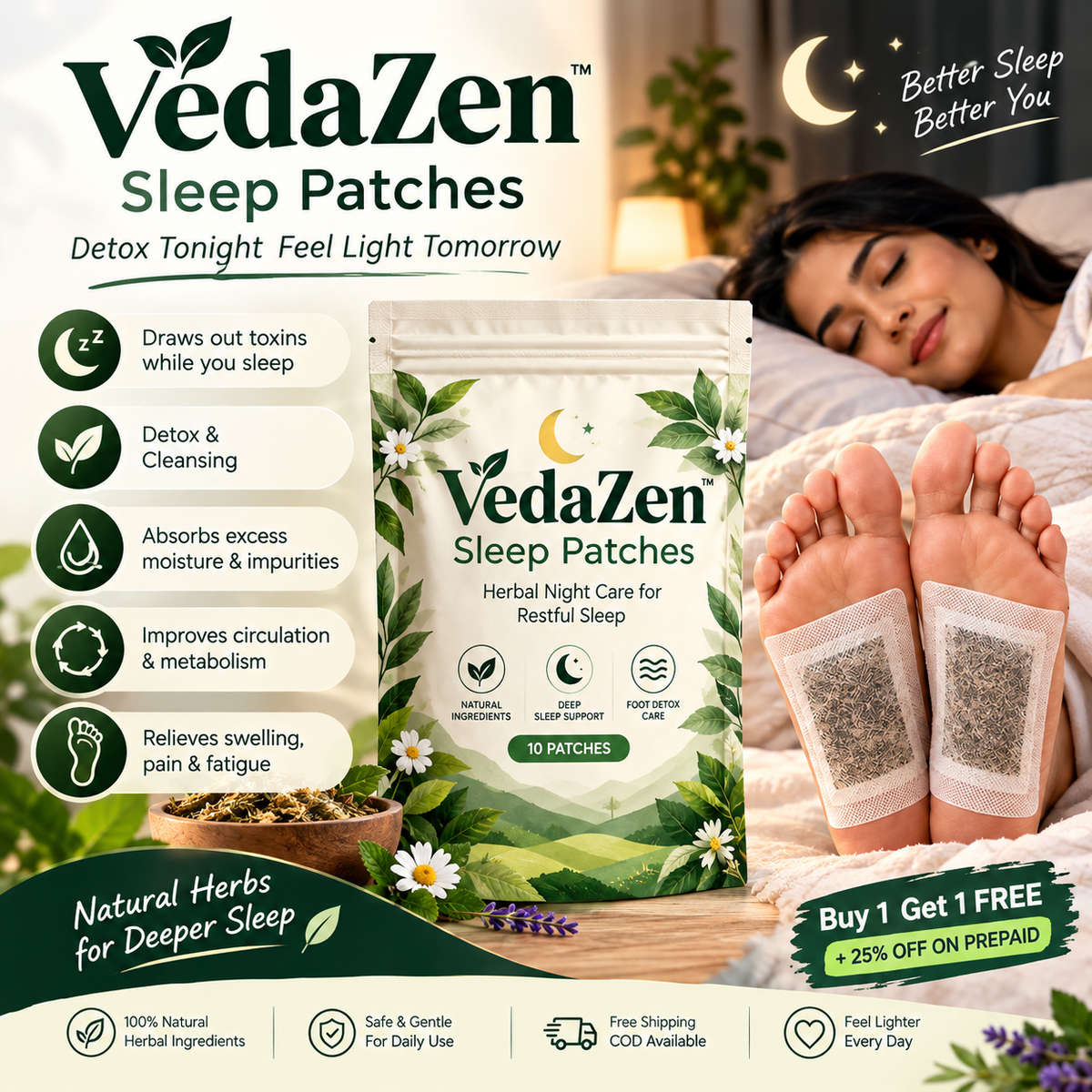 VedaZen™ Sleep Patches | Buy 1 Get 1 Free