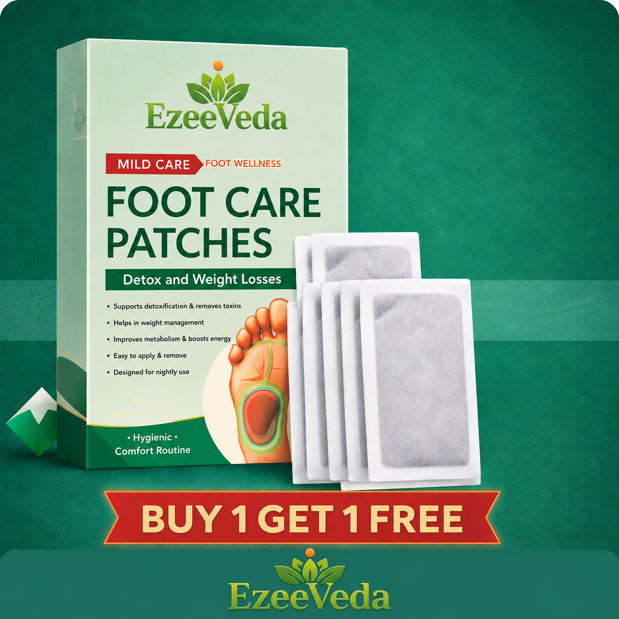 Pravya™ Detox & Weight Loss Foot Patches | Buy 1 Get 1 FREE 🌿