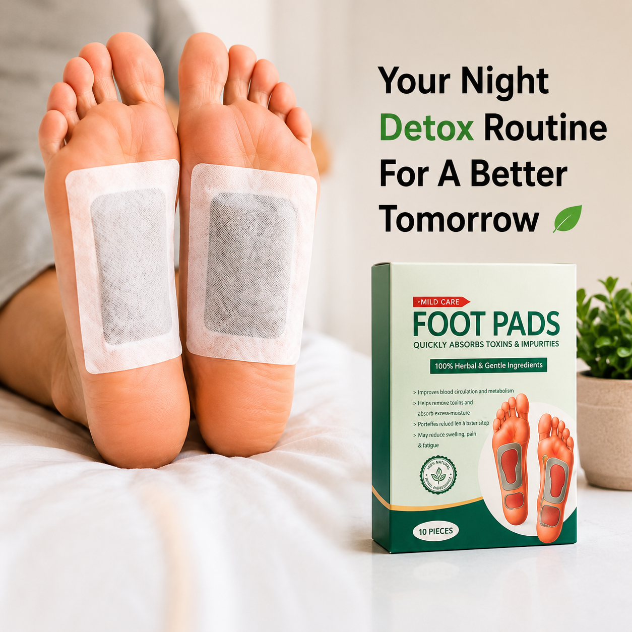 Mild Care Herbal Foot Pads | BUY 1 GET 1 FREE |