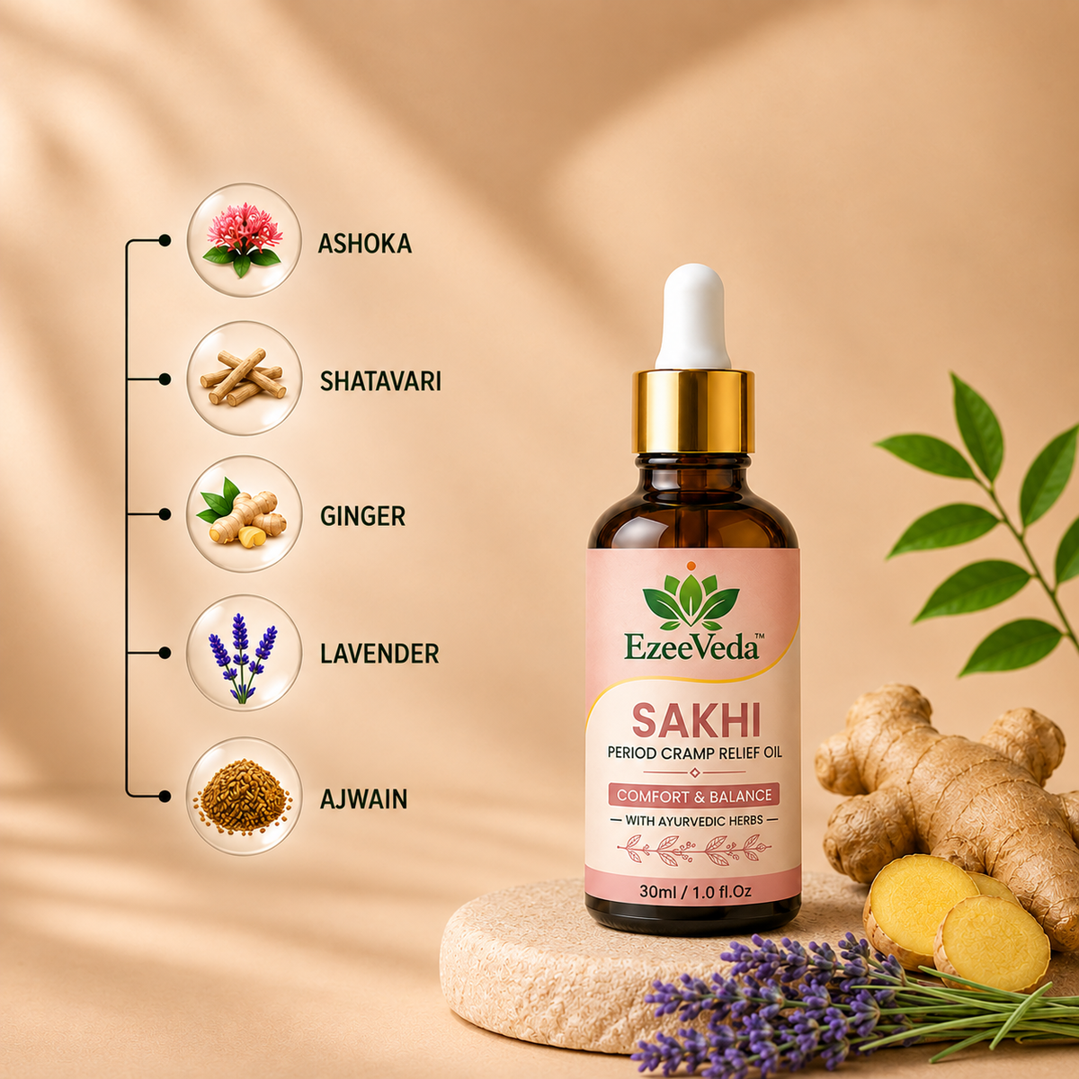 Nabhya Sakhi | Cycle Comfort Abdomen Oil
