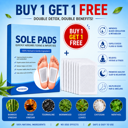 Herbal And Gentle Ingredient Detox Sole Patches | Buy 1 Get 1 Free