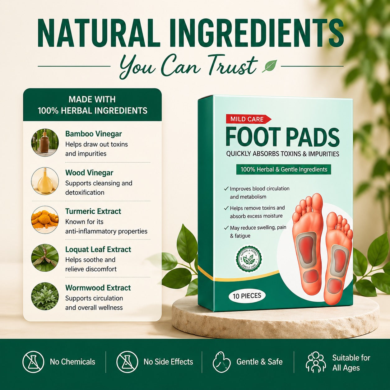 Sleep Detox™ Foot Patches | Overnight Herbal Cleanse