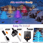 Seven Colors Gradient Solar Christmas Tree Light