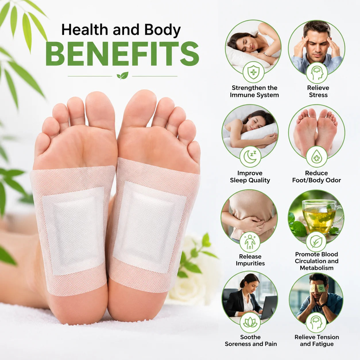 HerbalCleanse Foot Patch (Pack of 10) BUY 1 GET 1 FREE