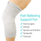 Bamboo Compression Knee Sleeves(Pack Of 2)(75% Off)